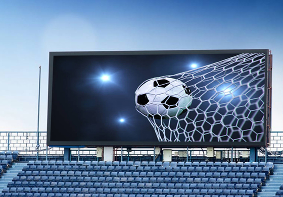 Επίδειξη οθόνης των πλήρων χρώματος διαφήμισης γηπέδου ποδοσφαίρου οδηγήσεων περιμέτρου P6.67 P8 P10