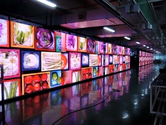 Πλήρης χρώματος οθόνη TV τοίχων των εσωτερικών 4k υπεραγορών οδηγήσεων τηλεοπτική για τη συναυλία σκηνών